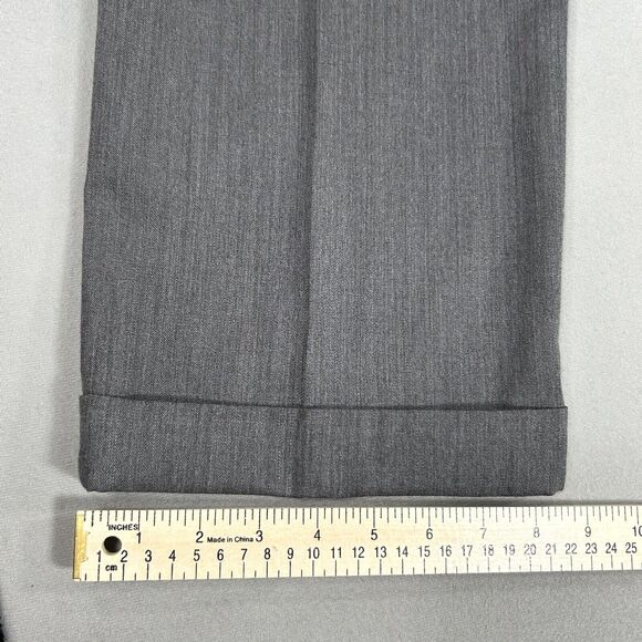 Brooks Brothers Pants Men's Gray 37x30 Preppy Casual Cuffed Chino 1818 Madison - Picture 9 of 14